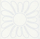 Feather Quilting Square (Single Run)