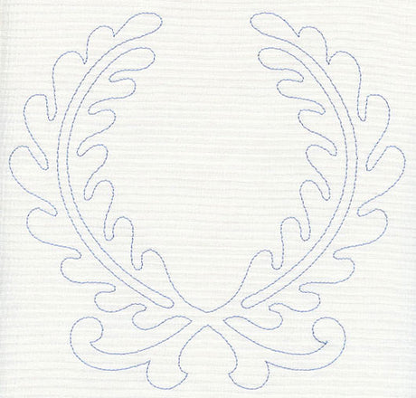 Feather Quilting Laurels (Single Run)