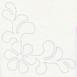 Feather Quilting Pinwheel Corner (Single Run)