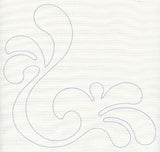 Feather Quilting Splash Corner (Single Run)