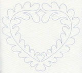 Feather Quilting Heart (Single Run)