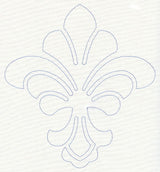 Feather Quilting Fleur de Lis (Single Run)