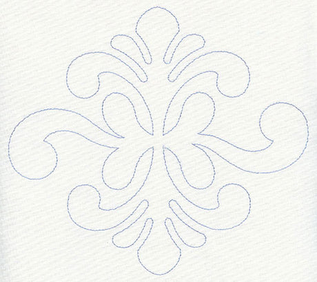 Feather Quilting Simple Diamond (Single Run)