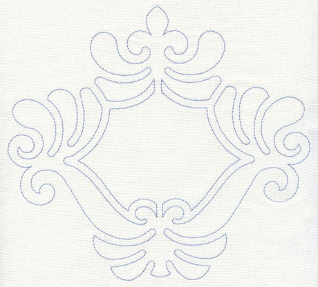 Feather Quilting Ornate Frame (Single Run)