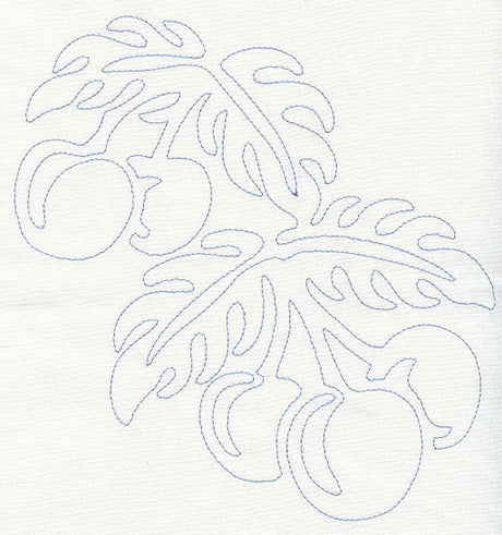 Cherries Quilting Motif (Single Run)