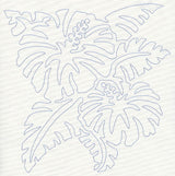 Hibiscus Quilting Motif (Single Run)