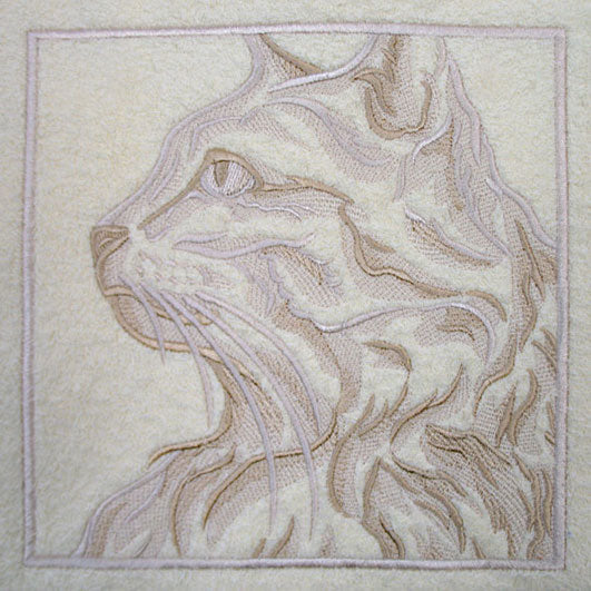 Cat Portrait (Embossed)