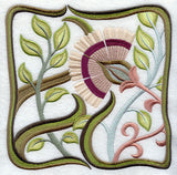 Art Nouveau Floral Square 1