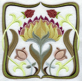 Art Nouveau Floral Square 2