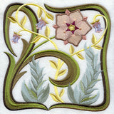 Art Nouveau Floral Square 3