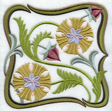 Art Nouveau Floral Square 5