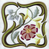 Art Nouveau Floral Square 9