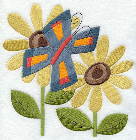 Butterfly and Flower Pair