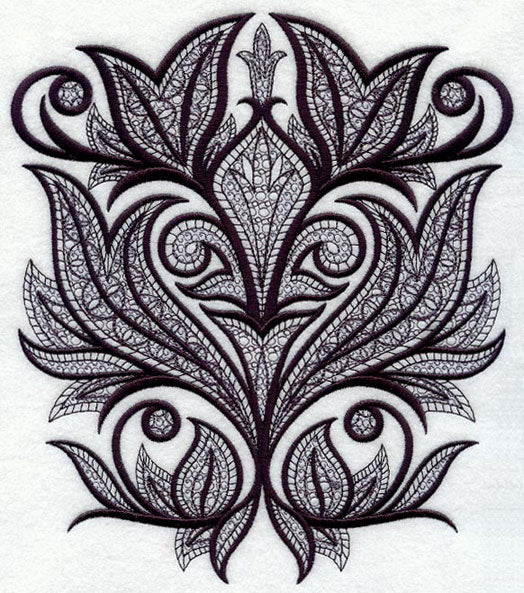 Fleur de Flames (Blackwork)