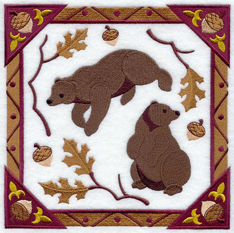 Autumn Bear Square