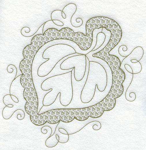 Cottonwood Leaf (Trapunto)