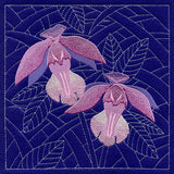 Orchid Sashiko Square