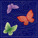Butterfly Sashiko Square