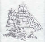 Tall Ship with 14 Sails