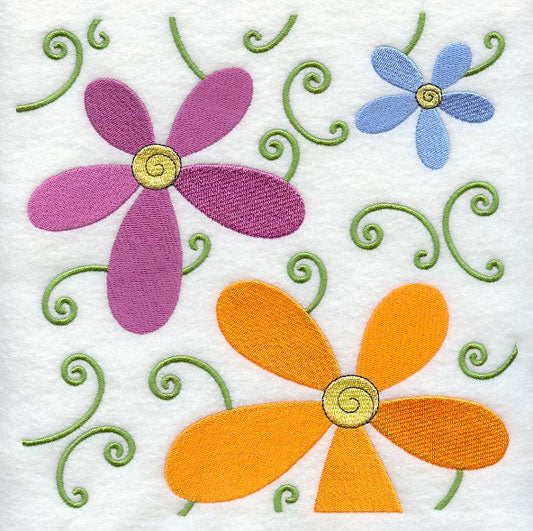 Flower Power Square - Vines