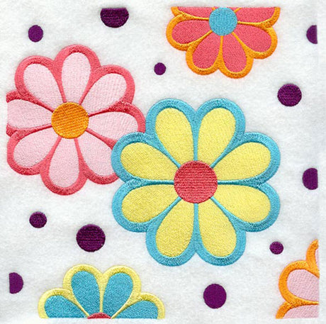 Flower Power Square - Dots