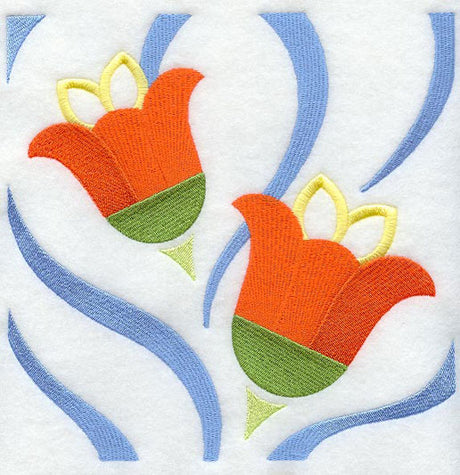 Flower Power Square - Waves