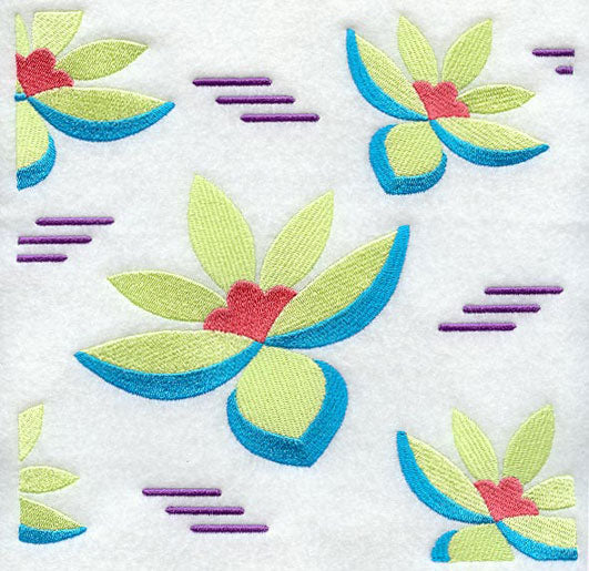 Flower Power Square - Dashes