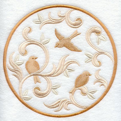 Birds and Swirls Circle