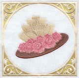 Victorian Hat and Roses with Frame