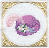 Victorian Plumed Hat with Frame