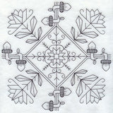 Plentiful Harvest Square (Blackwork)