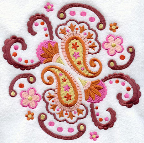Paisley Floral Circle