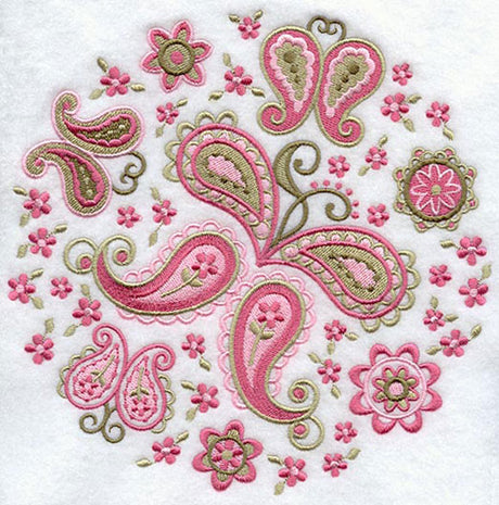 Paisley Butterfly Circle