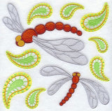 Paisley Dragonfly Square