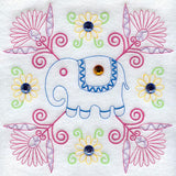 Kashmir Elephant Square (Crystals)