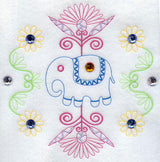 Kashmir Elephant Circle (Crystals)