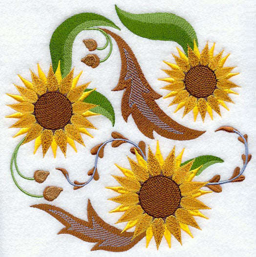 Sunflower Circle (Jacobean)