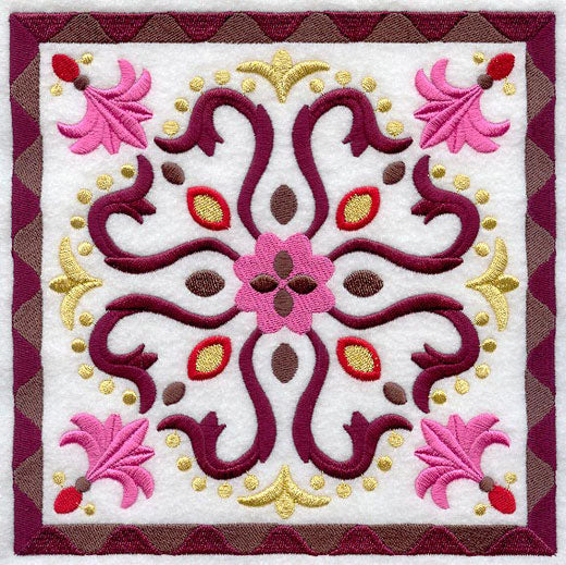 Fans and Flourishes Geometric Square