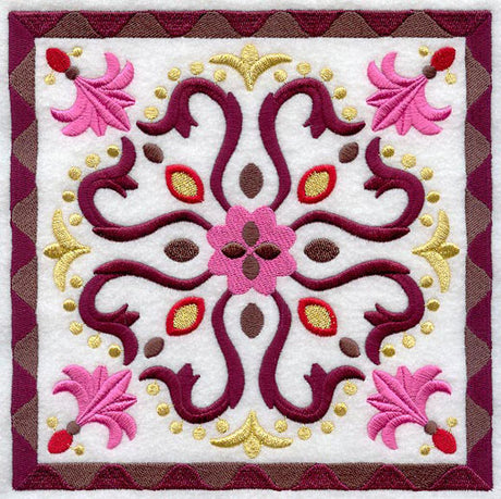 Fans and Flourishes Geometric Square