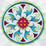 Wild Rose Geometric Circle