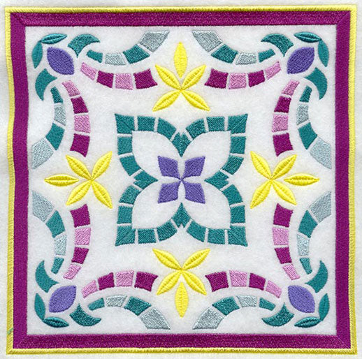 Geometric Mosaic Square