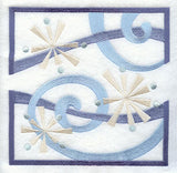 Swirling Snowflake Square