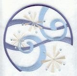 Swirling Snowflake Circle