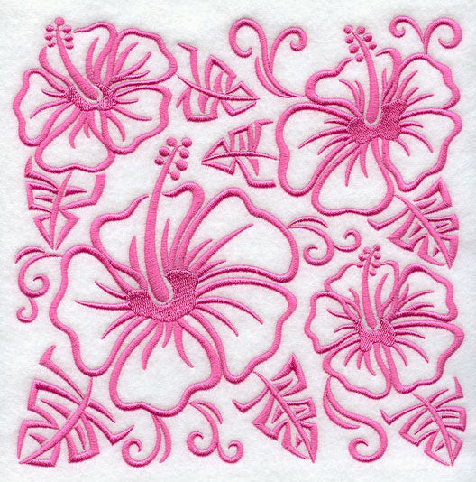 Simply Hibiscus Square