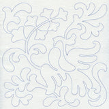 Bird and Flowers Quilting Square 7 (Single Run)