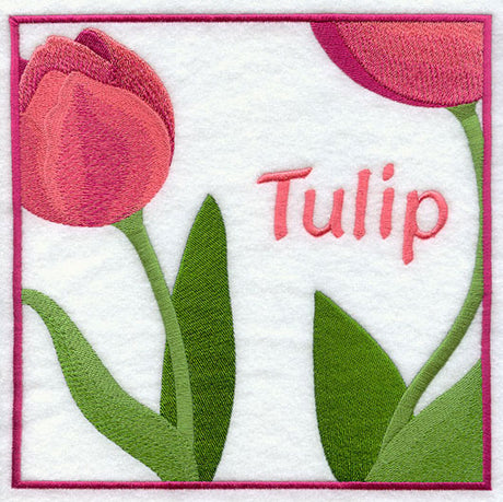 Tulip Floral Square
