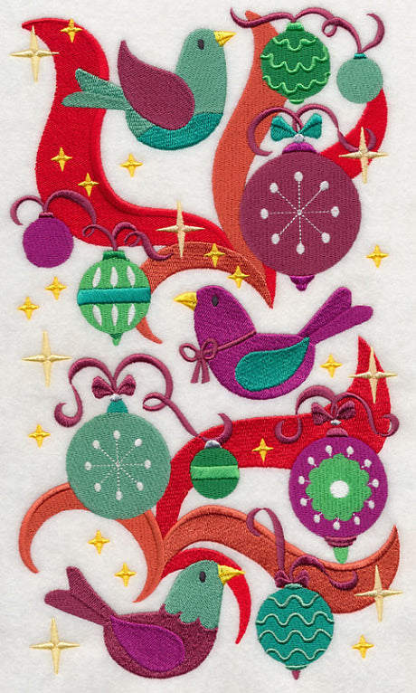 Perched in Ornaments - Christmas Birds Medley