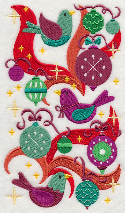 Perched in Ornaments - Christmas Birds Medley