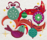 Perched in Ornaments - Christmas Birds 2