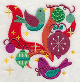 Perched in Ornaments - Christmas Birds 1